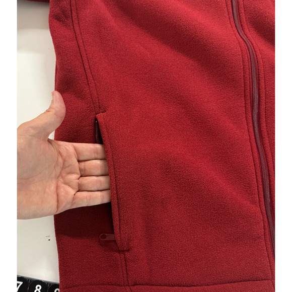 Columbia Jacket Mens Large Red Fleece Steens Mountain Full Zip Hiking Outdoors - Picture 5 of 11